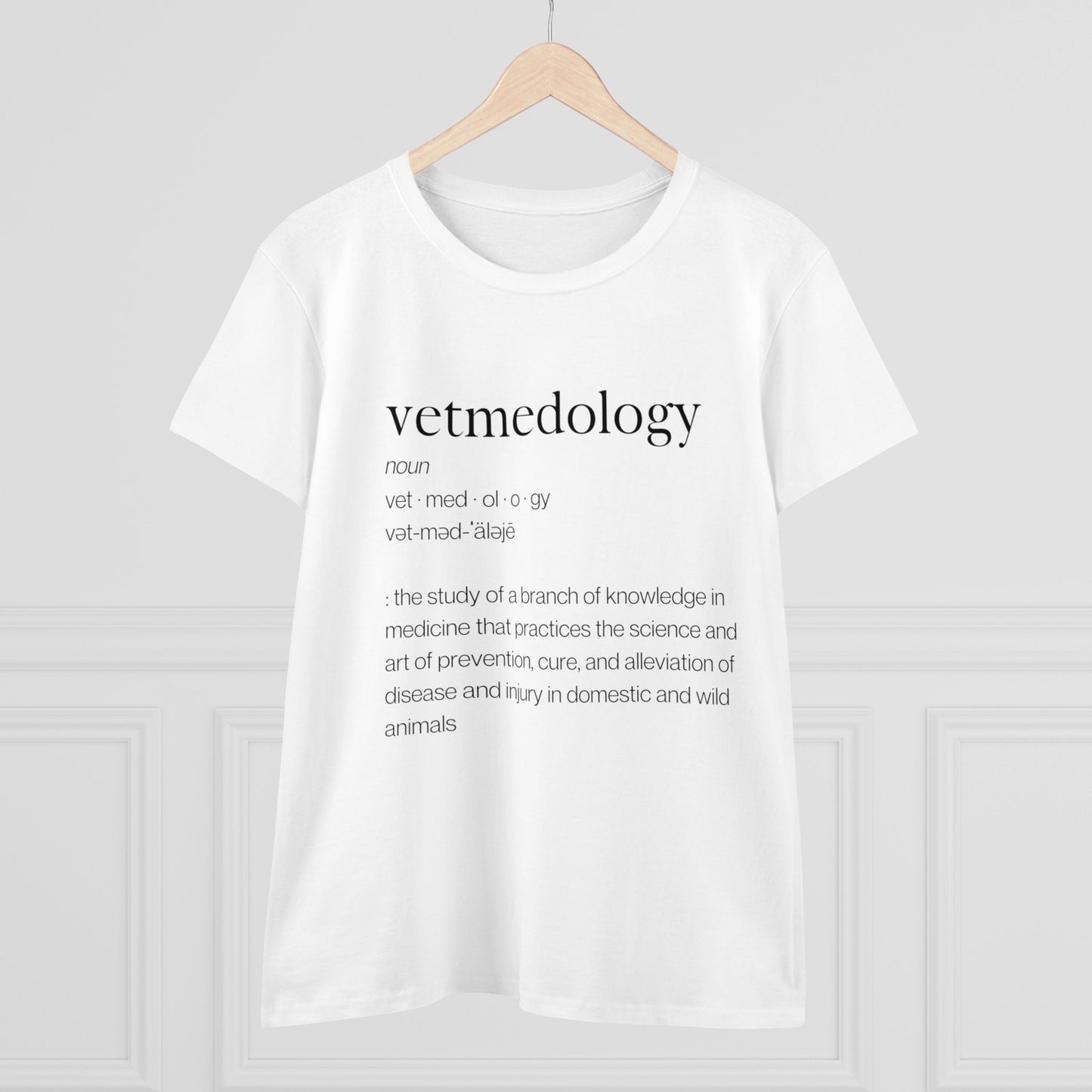 vetmedology Definition Women's Midweight Cotton Tee