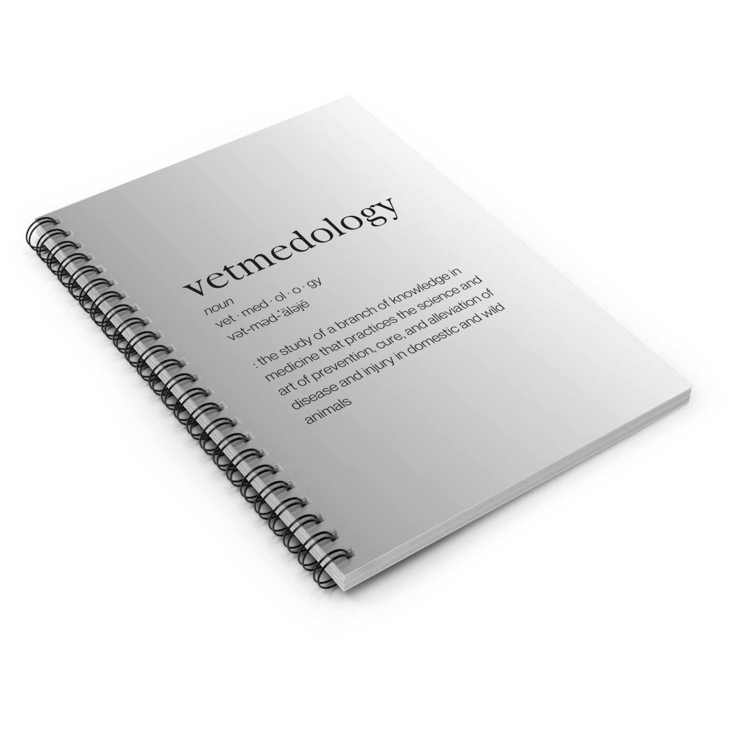vetmedology Definition Gradient Spiral Notebook - Ruled Line