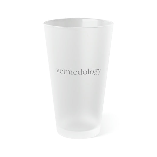vetmedology Frosted Beer Glass, 16oz