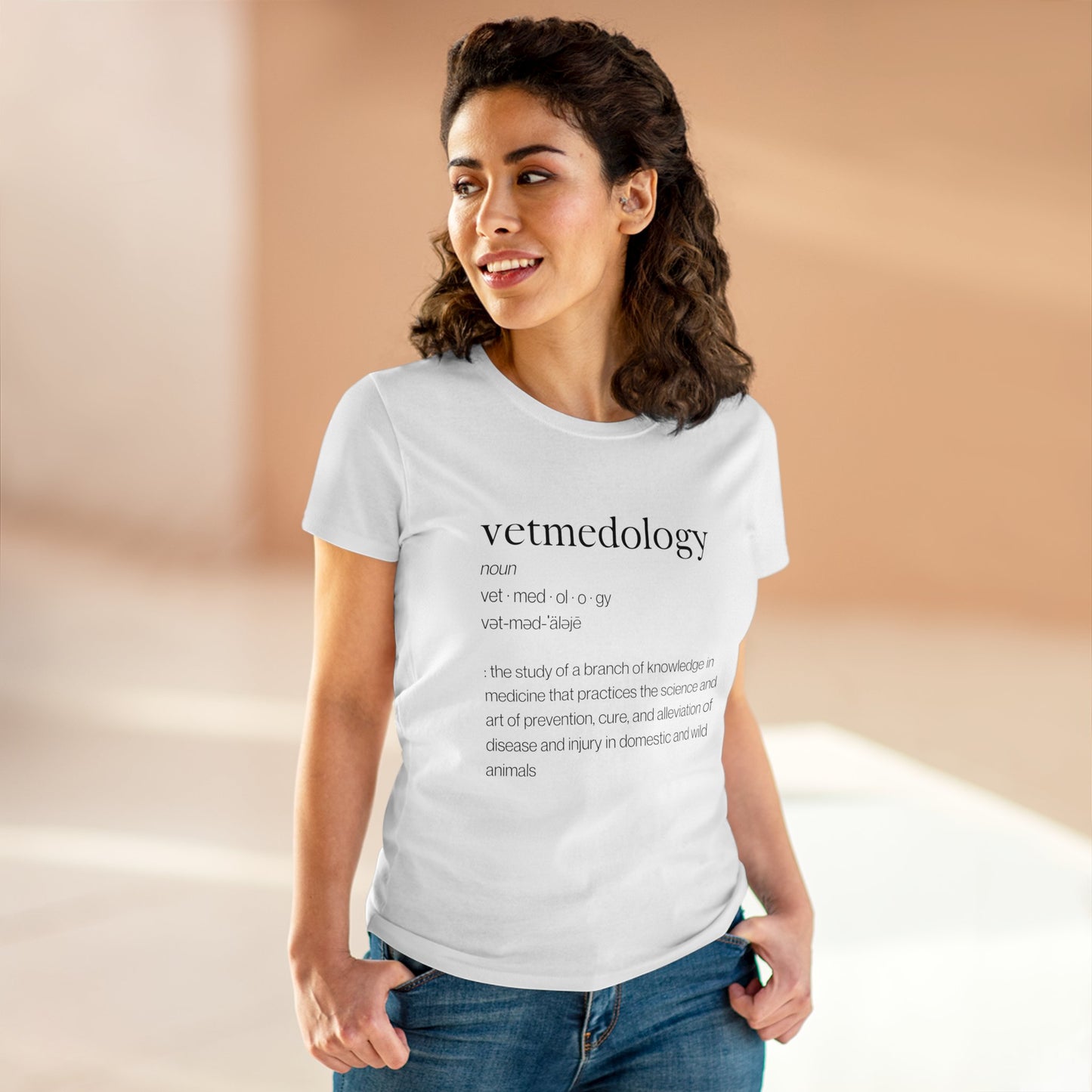 vetmedology Definition Women's Midweight Cotton Tee