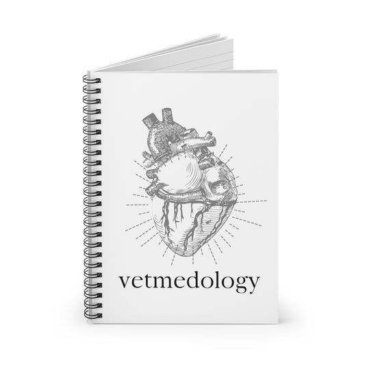 vetmedology Anatomical Heart Spiral Notebook - Ruled Line