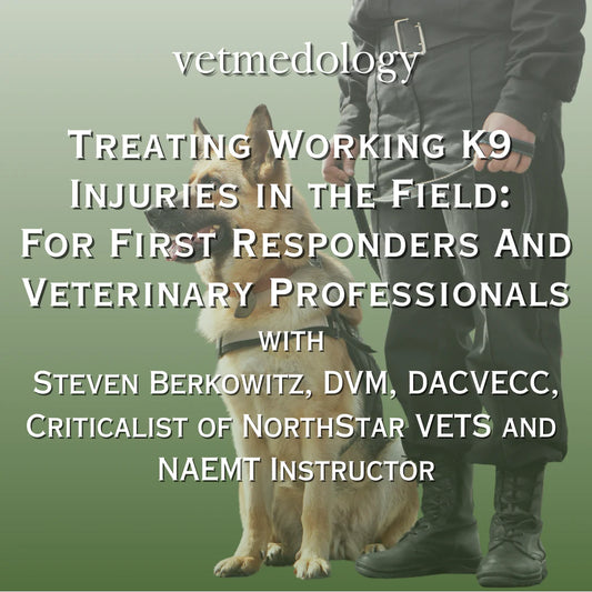 Treating Working K9 Injuries in the Field: For Veterinary Professionals & First Responders